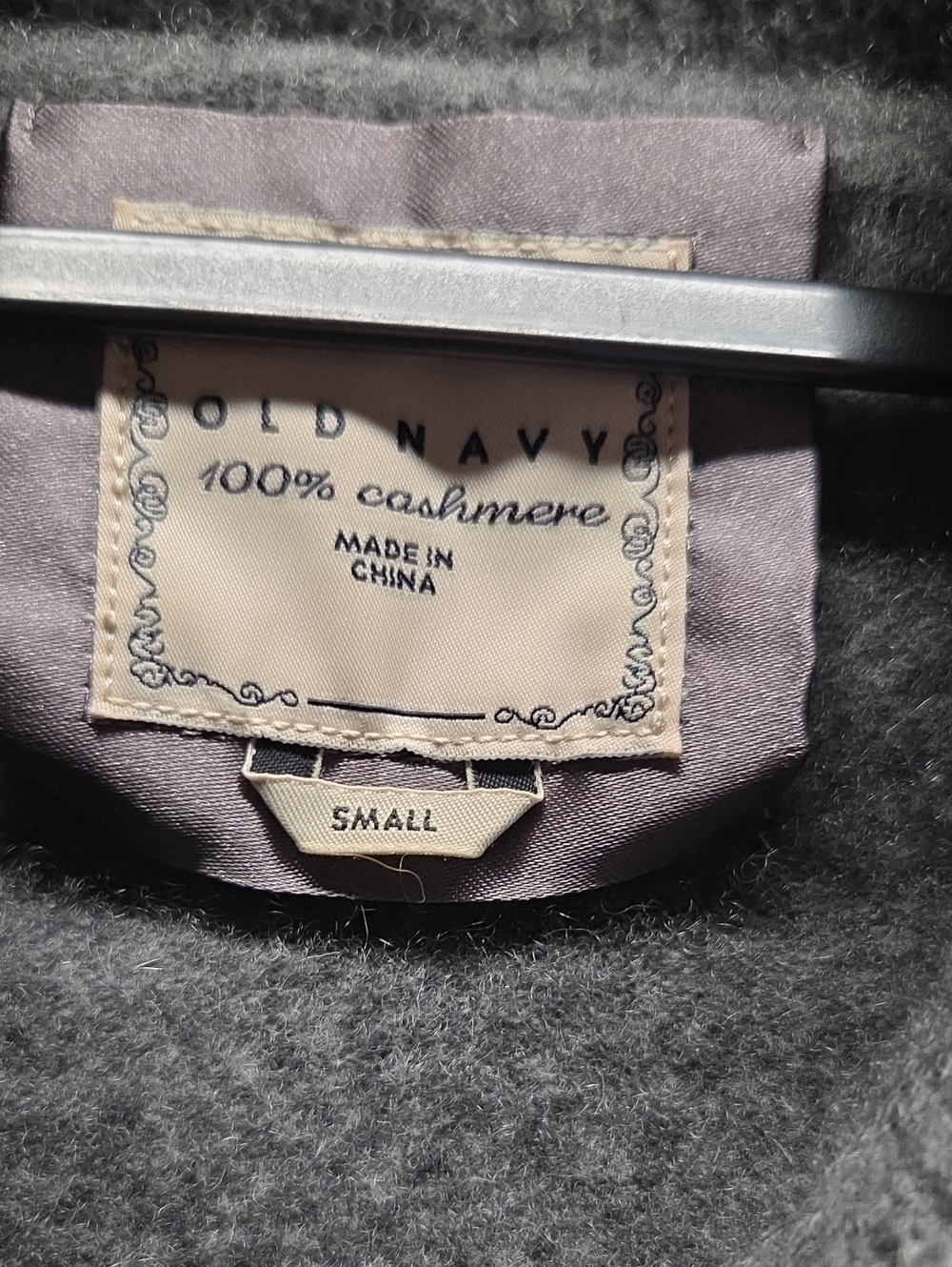 Old Navy Gray 100% Cashmere Cowl Neck Sweater